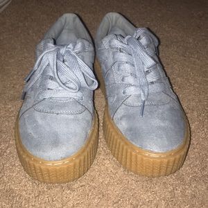 Pale Blue Puma Style Sneaker